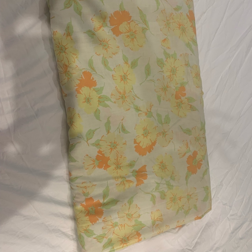 Vintage Muslin double  flat sheet 81 x 104
